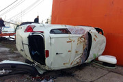 Докеры уронили Nissan Juke с 15-метровой высоты в порту Владивостока